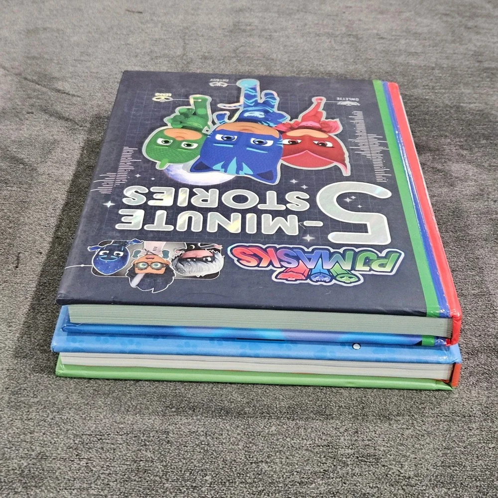 Lot of 2 5 Minute Pete the Cat Stories &‎ PJ Masks Stories Kids Bedtime Book Set